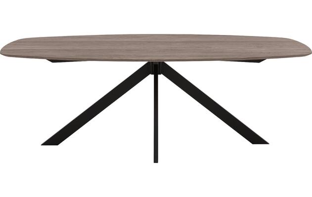 Goossens excellent eettafel uniek donker bruin eiken - 8221220-02