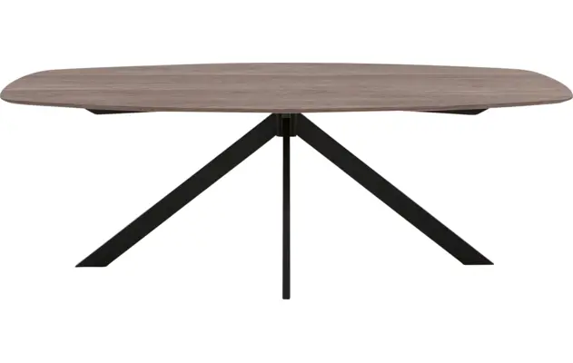 Goossens excellent eettafel uniek donker bruin eiken - 8221220-02