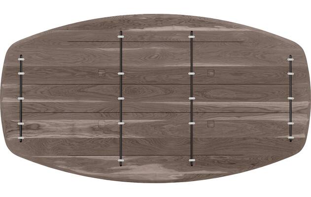 Goossens excellent eettafel uniek donker bruin eiken - 8221220-09