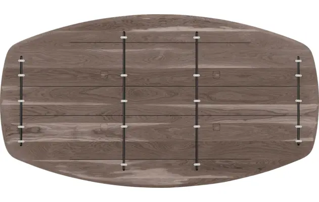 Goossens excellent eettafel uniek donker bruin eiken - 8221220-09