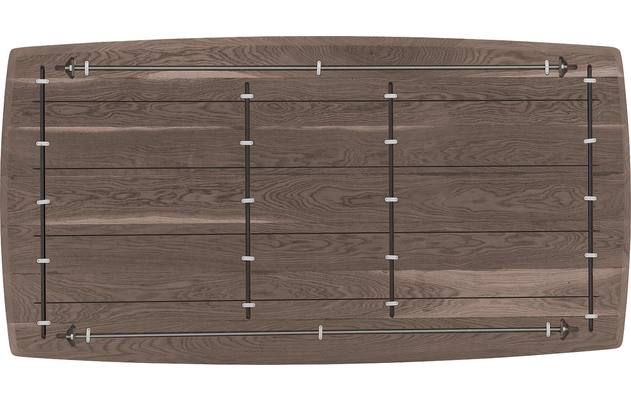 Goossens excellent eettafel uniek donker bruin eiken - 8221247-07