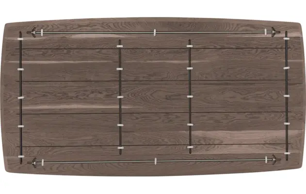 Goossens excellent eettafel uniek donker bruin eiken - 8221247-07