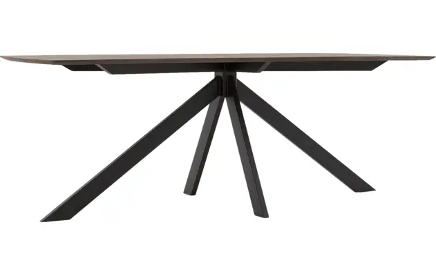 Goossens excellent eettafel uniek donker bruin eiken - 8221248-03