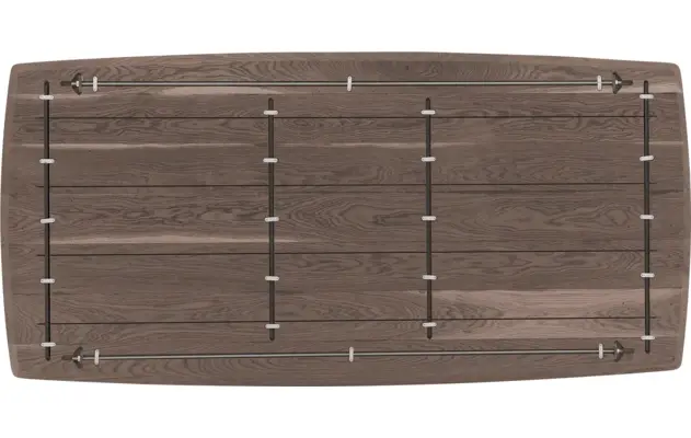 Goossens excellent eettafel uniek donker bruin eiken - 8221248-07