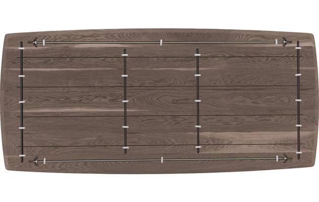 Goossens excellent eettafel uniek donker bruin eiken - 8221249-07