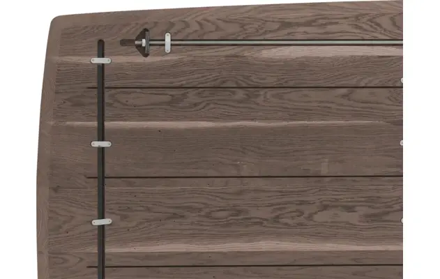 Goossens excellent eettafel uniek donker bruin eiken - 8221249-08