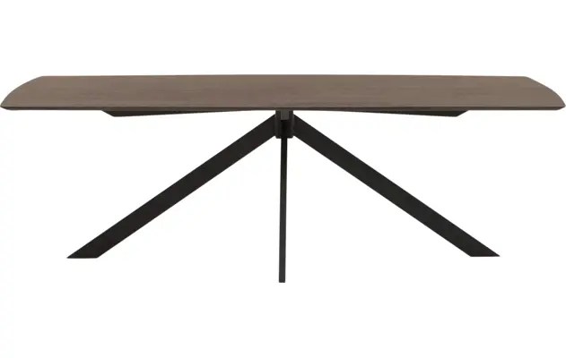 Goossens excellent eettafel uniek donker bruin eiken - 8221250-02