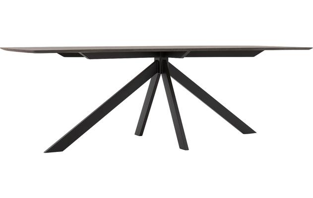 Goossens excellent eettafel uniek donker bruin eiken - 8221250-03