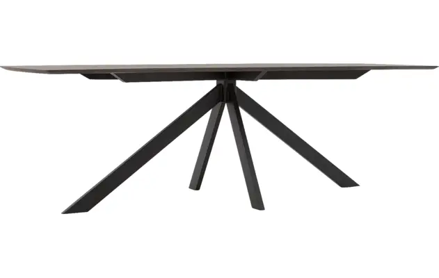 Goossens excellent eettafel uniek donker bruin eiken - 8221250-03