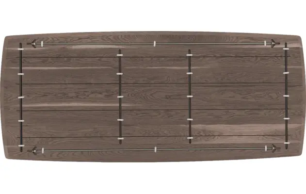 Goossens excellent eettafel uniek donker bruin eiken - 8221250-07