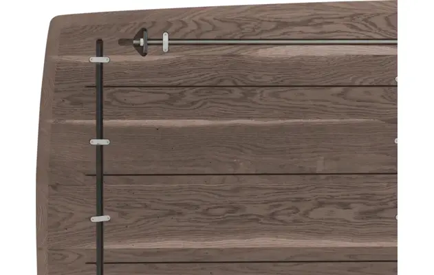 Goossens excellent eettafel uniek donker bruin eiken - 8221250-08