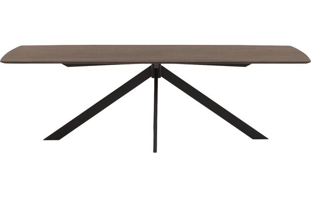 Goossens excellent eettafel uniek donker bruin eiken - 8221251-02
