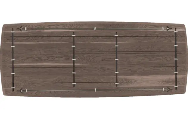 Goossens excellent eettafel uniek donker bruin eiken - 8221251-06