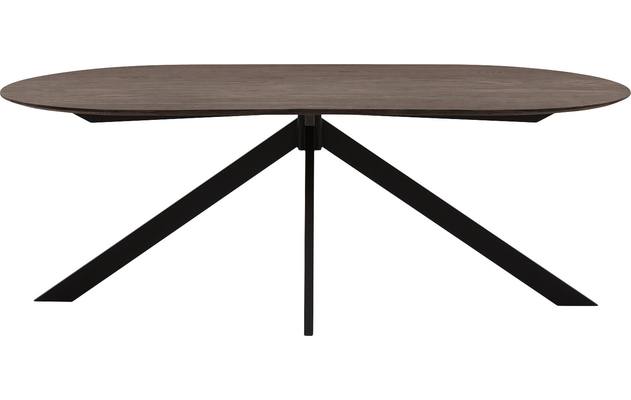 Goossens excellent eettafel uniek donker bruin eiken - 8221304-02