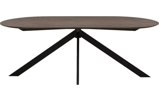 Goossens excellent eettafel uniek donker bruin eiken - 8221304-02
