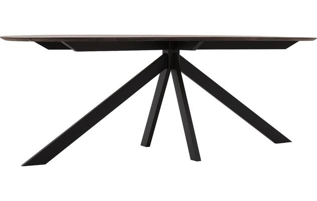 Goossens excellent eettafel uniek donker bruin eiken - 8221304-04