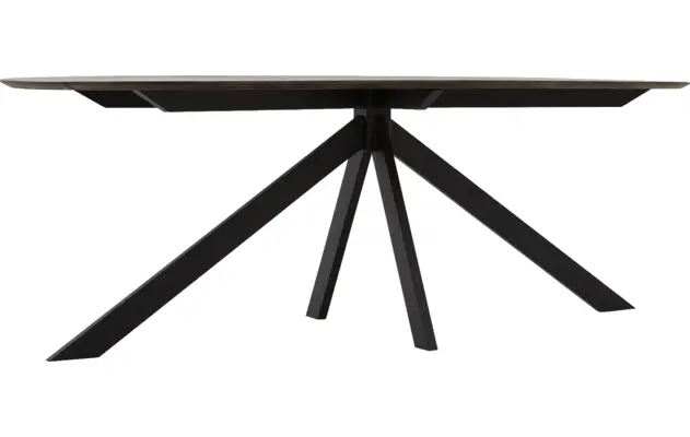 Goossens excellent eettafel uniek donker bruin eiken - 8221304-04