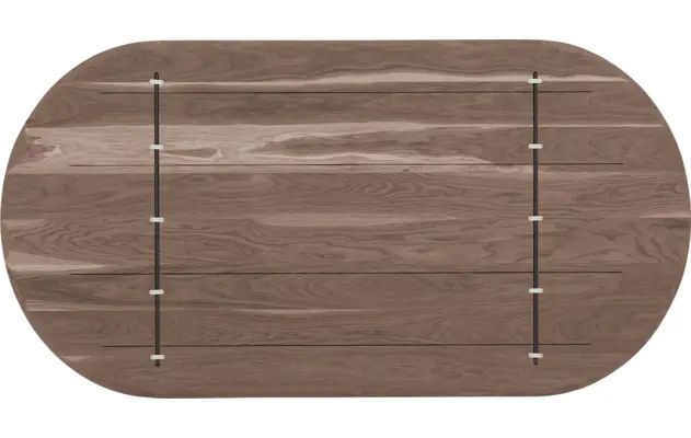 Goossens excellent eettafel uniek donker bruin eiken - 8221304-08
