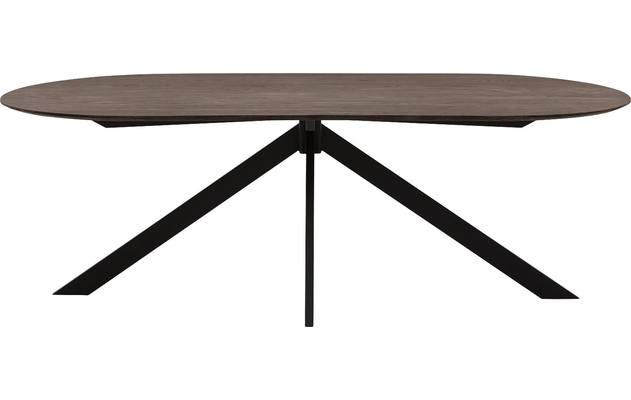 Goossens excellent eettafel uniek donker bruin eiken - 8221305-02
