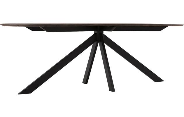 Goossens excellent eettafel uniek donker bruin eiken - 8221305-04