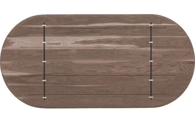 Goossens excellent eettafel uniek donker bruin eiken - 8221305-08