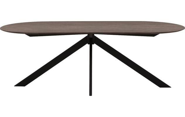 Goossens excellent eettafel uniek donker bruin eiken - 8221306-02