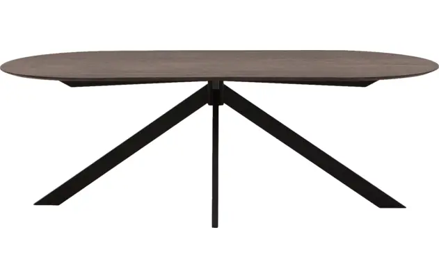 Goossens excellent eettafel uniek donker bruin eiken - 8221306-02