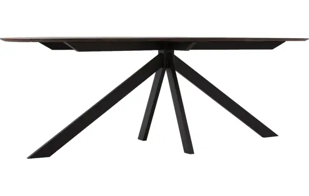 Goossens excellent eettafel uniek donker bruin eiken - 8221306-04