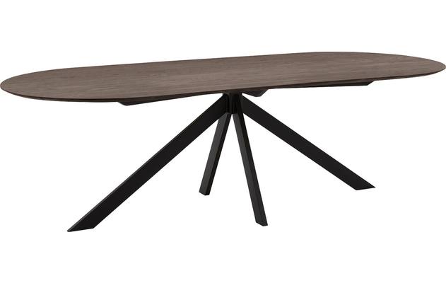 Goossens excellent eettafel uniek donker bruin eiken - 8221307-01