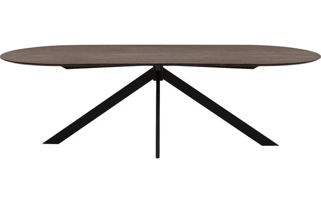 Goossens excellent eettafel uniek donker bruin eiken - 8221307-02