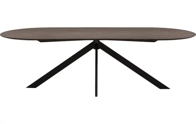 Goossens excellent eettafel uniek donker bruin eiken - 8221307-02