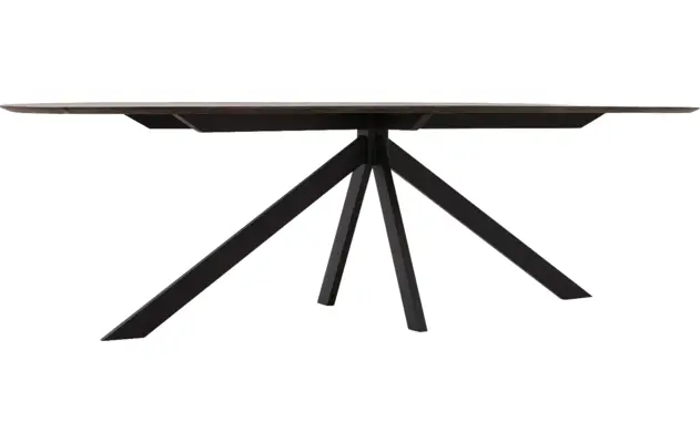 Goossens excellent eettafel uniek donker bruin eiken - 8221307-04