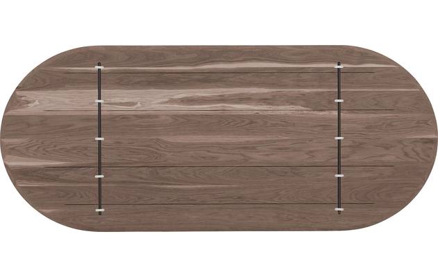 Goossens excellent eettafel uniek donker bruin eiken - 8221307-08