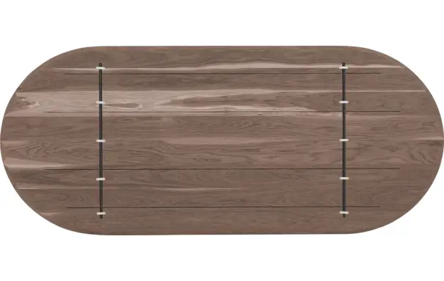 Goossens excellent eettafel uniek donker bruin eiken - 8221307-08