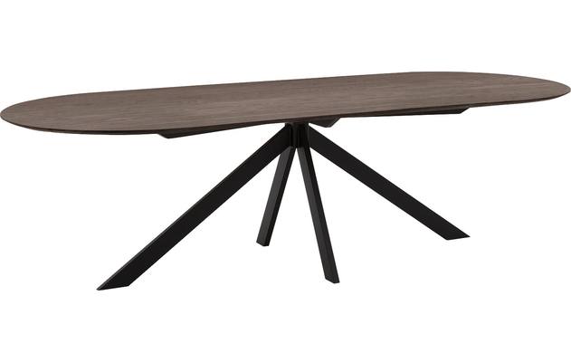 Goossens excellent eettafel uniek donker bruin eiken - 8221308-01