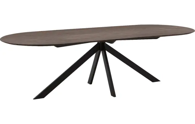 Goossens excellent eettafel uniek donker bruin eiken - 8221308-01