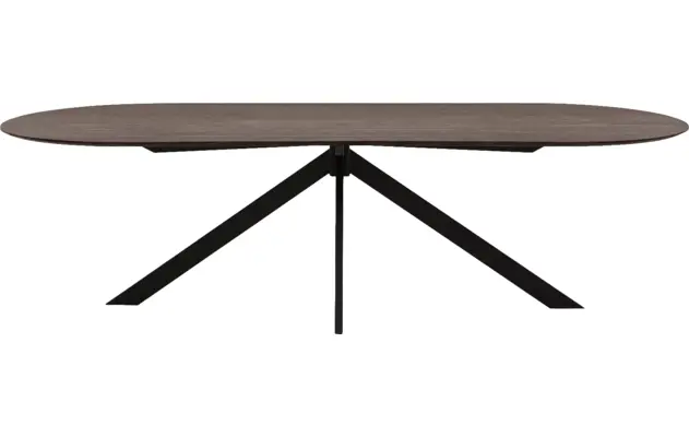 Goossens excellent eettafel uniek donker bruin eiken - 8221308-02