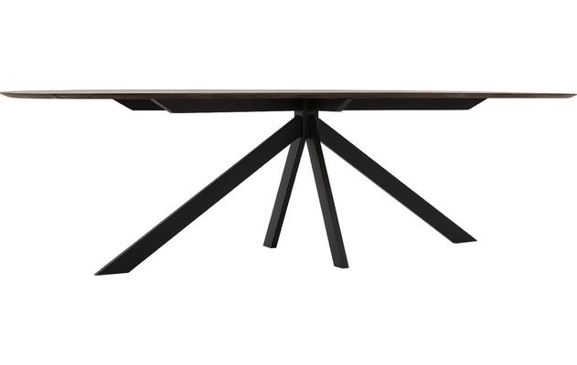 Goossens excellent eettafel uniek donker bruin eiken - 8221308-04