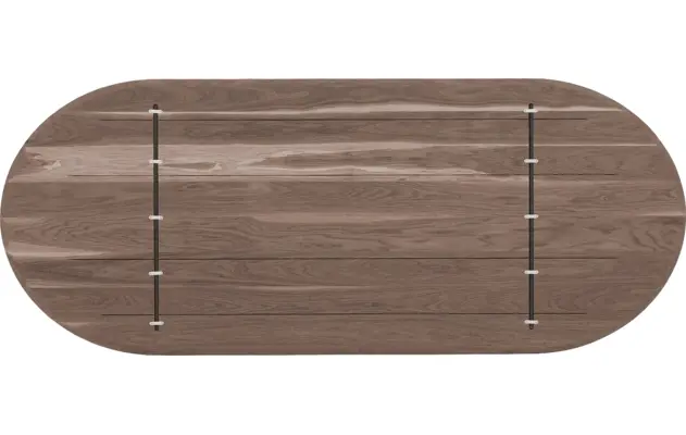 Goossens excellent eettafel uniek donker bruin eiken - 8221308-08