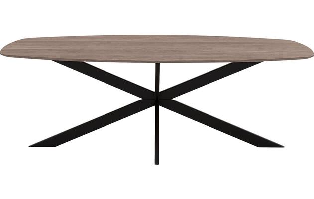 Goossens excellent eettafel uniek donker bruin eiken - 8221345-02