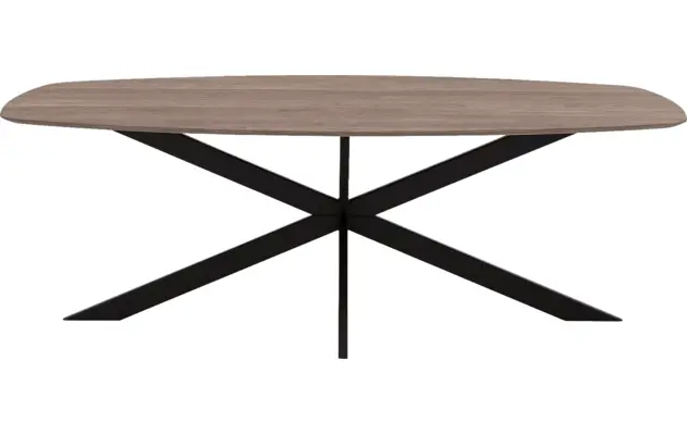 Goossens excellent eettafel uniek donker bruin eiken - 8221345-02