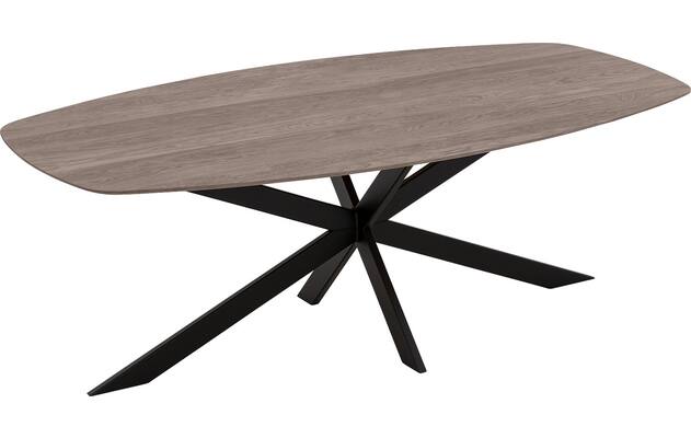 Goossens excellent eettafel uniek donker bruin eiken - 8221345-03