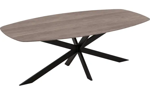 Goossens excellent eettafel uniek donker bruin eiken - 8221345-03