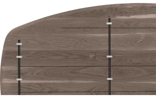Goossens excellent eettafel uniek donker bruin eiken - 8221345-08
