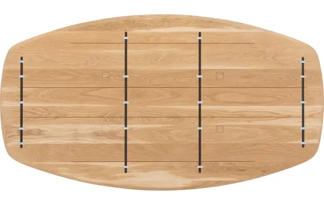 Goossens excellent eettafel uniek blank eiken - 8221375-09