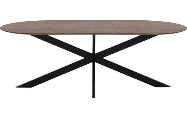 Goossens excellent eettafel uniek donker bruin eiken - 8221410-02