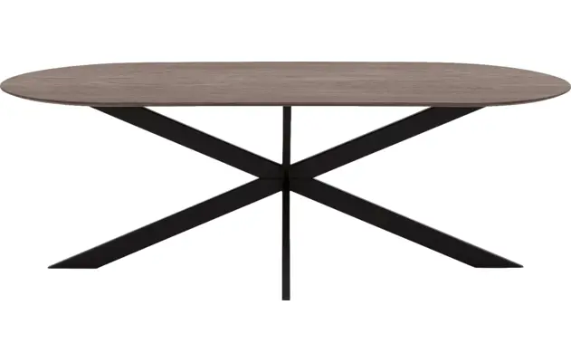 Goossens excellent eettafel uniek donker bruin eiken - 8221410-02