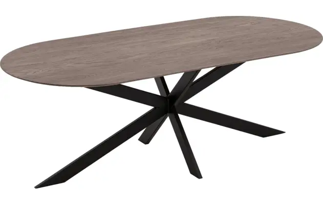 Goossens excellent eettafel uniek donker bruin eiken - 8221410-03