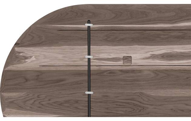 Goossens excellent eettafel uniek donker bruin eiken - 8221410-09
