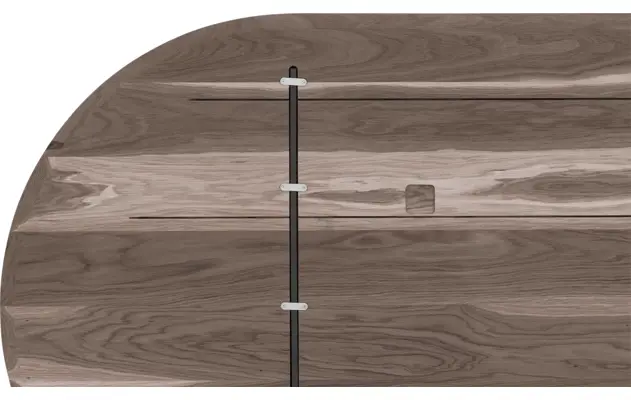 Goossens excellent eettafel uniek donker bruin eiken - 8221410-09